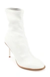 Journee Collection Gizzel Stiletto Sock Bootie In White