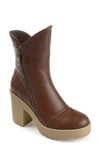 Journee Collection Jaquie Lug Sole Bootie In Brown