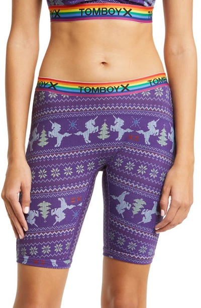 Tomboyx 9-inch Boxer Briefs In Unicorn Sweater