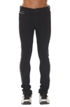 Cult Of Individuality Punk Crystal Embellished Stretch Super Skinny Jeans In Crystal