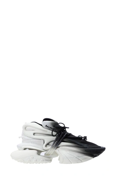 Balmain Unicorn Chunky-sole Neoprene And Leather Low-top Trainers In White