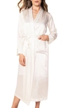 Petite Plume Mulberry Silk Robe In White