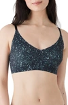 True & Co. True Body Triangle Convertible Strap Bralette In Terrazzoport/ Black