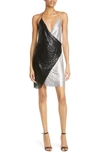ALICE AND OLIVIA ALLY CHAINMAIL HALTER NECK DRESS