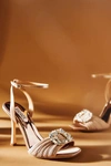 Badgley Mischka Nixie Peep-toe Stiletto Sandals In Pink