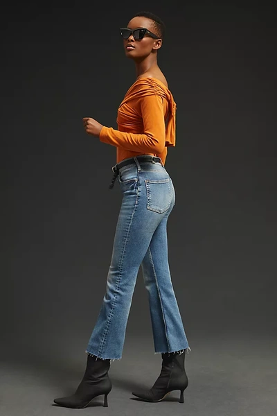 Pilcro The Yaya Curvy Mid-rise Crop Jeans In Blue