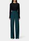 ANOTHER TOMORROW WIDE-LEG WOOL PANTS