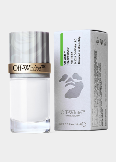 Off-white Paperwork Color Matter Crackle Nail Polish, Odd