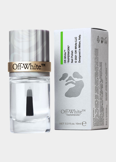 Off-white Paperwork Color Matter Top Coat Nail Polish