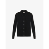 John Smedley Shawl-collar Regular-fit Wool And Recycled-cashmere Blend Cardigan In Black