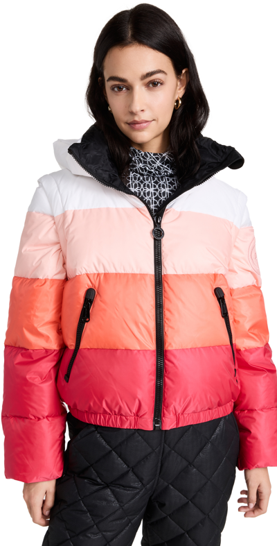 Goldbergh Pink Bliss Padded Ski Jacket In Orange