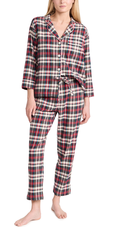 Sleepy Jones Marina Flannel Pajama Set