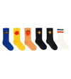 Mini Rodini Set Of 6 Printed Cotton-blend Socks In Multi