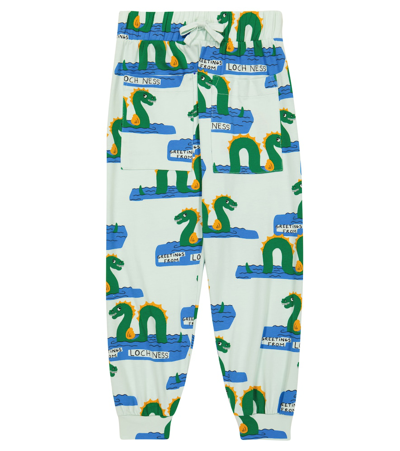 Mini Rodini Kids' Printed Cotton-blend Sweatpants In Green
