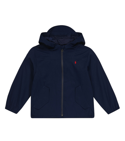 Polo Ralph Lauren Kids' Portland Hooded Shell Jacket In Newport Navy