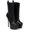 CHRISTIAN LOUBOUTIN DOLLY BOOTY ALTA 160 LEATHER PLATFORM BOOTS