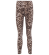 Varley Womens Abstract Motion Texture Let's Move 7/8 Printed High-rise Stretch-recycled Polyester Leggings In Taupe Rattlesnake