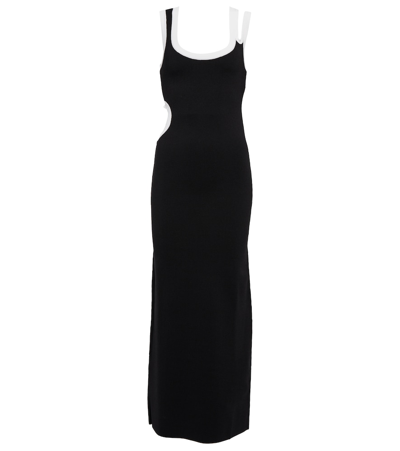 Sir Evalina Cut-out Maxi Dress In Black White