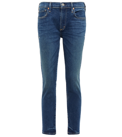 Citizens Of Humanity Ella Mid-rise Cropped Slim Jeans In Sky Lantern