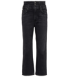 Citizens Of Humanity Black Blaine High Rise Straight Jeans In Sonic