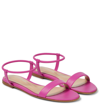 Gianvito Rossi Jaime 05 Leather Sandals In Bloom
