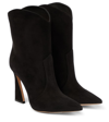 GIANVITO ROSSI VEGAS SUEDE ANKLE BOOTS