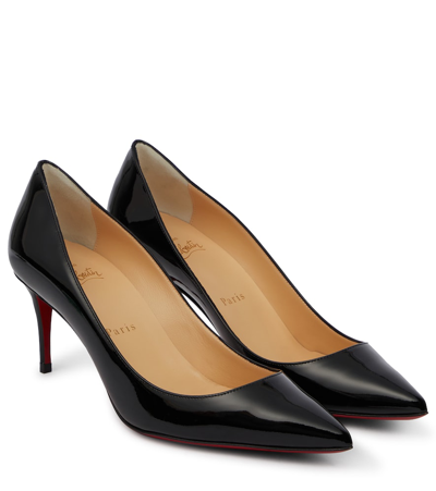 Christian Louboutin Patent Leather Pumps In Black
