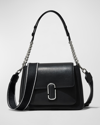 Marc Jacobs The J Marc Chain Satchel In Blacksilver