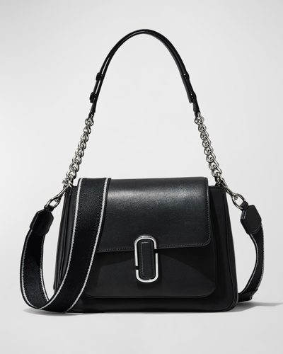 Marc Jacobs The J Marc Chain Satchel In Blacksilver