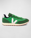 Veja Rio Branco Recycled Runner Sneakers In Emeraude White
