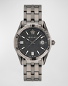 Versace Greca Time Bracelet Watch In Gun