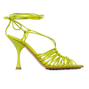 Bottega Veneta Women's Ankle Tie High Heel Sandals In Green