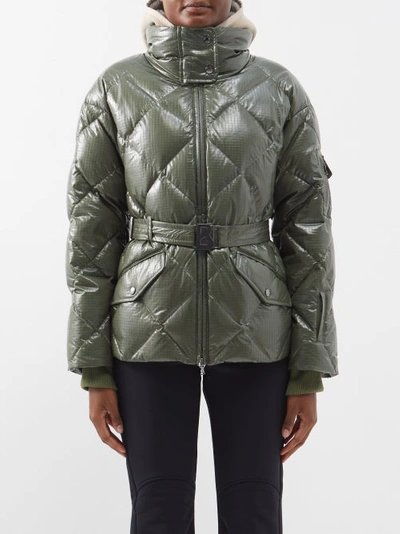 Bogner Amara-ld Down Jacket In Green,khaki