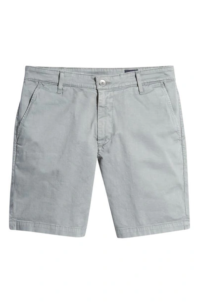 Ag Wanderer Poplin Chino Shorts In Sulfur Dolphin Gray