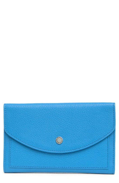 Aimee Kestenberg Terni Leather Flap Wallet In Memphis Blue