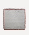 Coco & Wolf D Anjo And Thorpe Gathered Frill Edge Super King Bedspread In Multicoloured