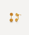 Monica Vinader X Kate Young Gemstone Ear Jackets In Gold