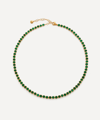 MONICA VINADER X KATE YOUNG 18CT GOLD-PLATED VERMEIL SILVER GEMSTONE TENNIS NECKLACE