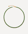 Monica Vinader X Kate Young Recycled 18ct Yellow Gold-plated Vermeil Sterling Silver And Onyx Neckla In Green