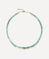 Monica Vinader Hope Recycled 18ct Yellow-gold Plated Sterling Silver Beaded Neckline In Gold