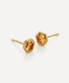 MONICA VINADER X KATE YOUNG 18CT GOLD-PLATED VERMEIL SILVER GEMSTONE STUD EARRING
