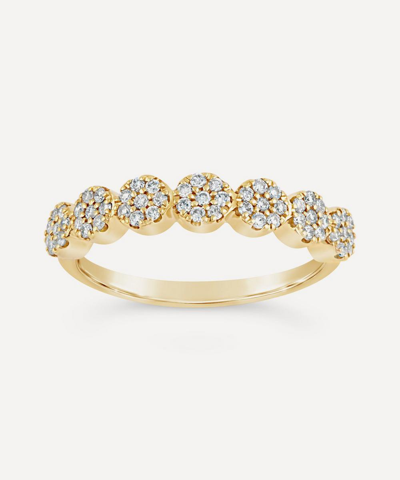 Dinny Hall 9ct Gold Starflower Recycled Diamond Pinky Ring