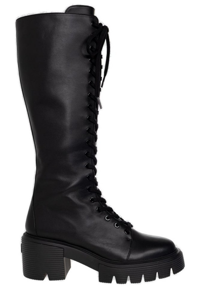 Stuart Weitzman Soho Heeled Boots In Black