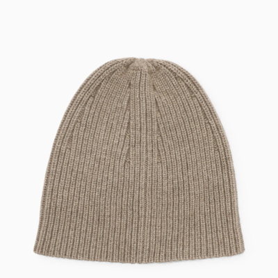 Max Mara Beige Cashmere Hat In Cammello