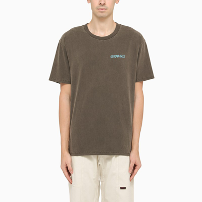 Gramicci Leaf T-shirt In Brown