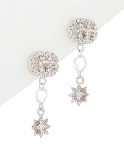 Gucci Flora 18k Earrings In White