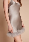 Gilda & Pearl Kitty Silver Screen Short Slip In  Silver Screen