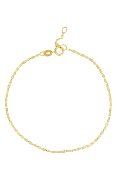 Bony Levy 14k Gold Mini Anchor Chain Bracelet In 14k Yellow Gold