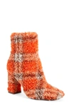 Katy Perry The Luvlie Faux Shearling Bootie In Orange Multi