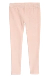 Tucker + Tate Kids' Rib Velour Leggings In Pink English